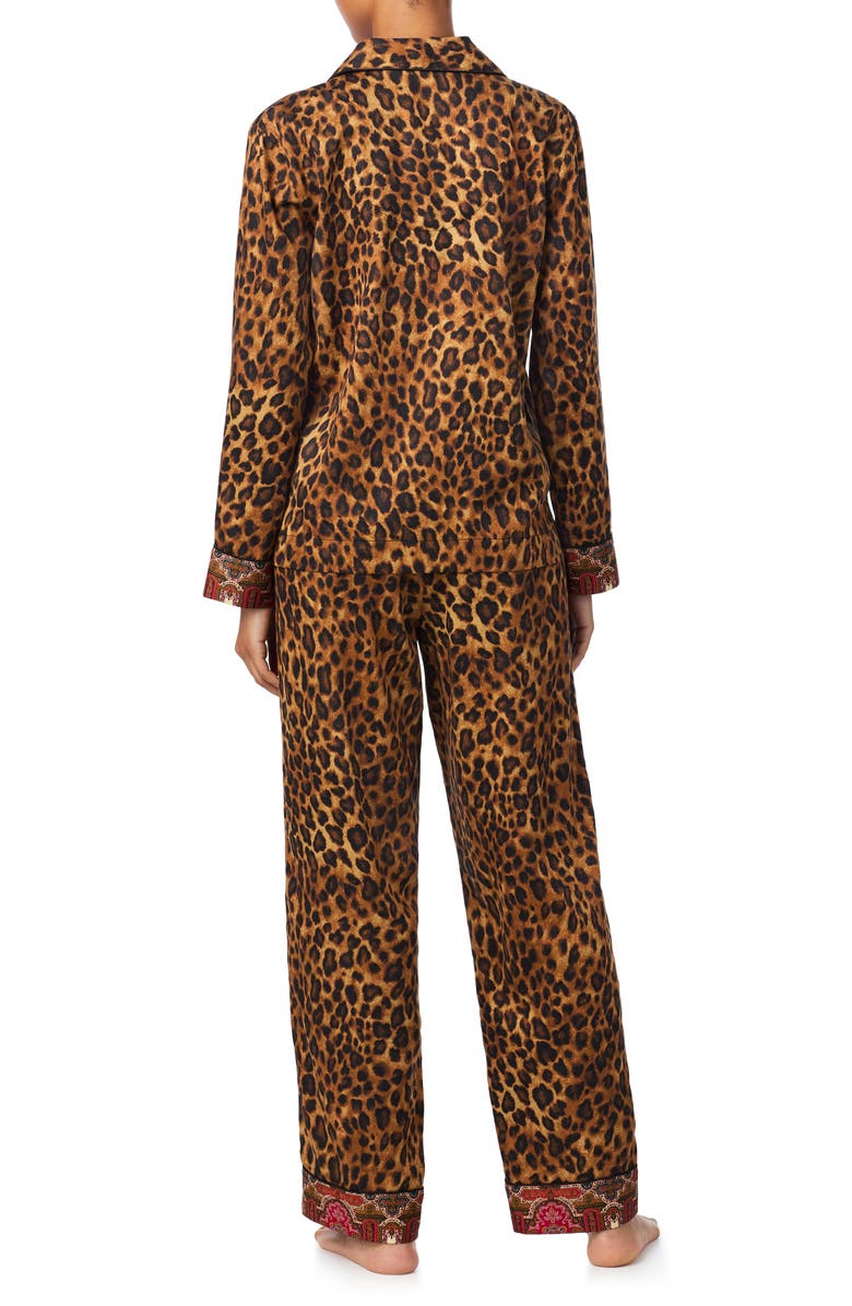 Lauren Ralph Lauren Leopard Cotton Blend Pajamas, Alternate, color, Leopard