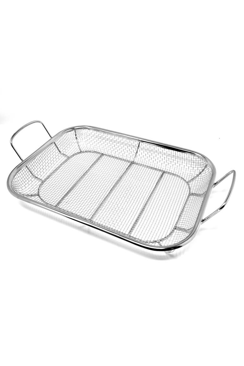 Stainless Steel Grilling Basket, Main, color, Silver