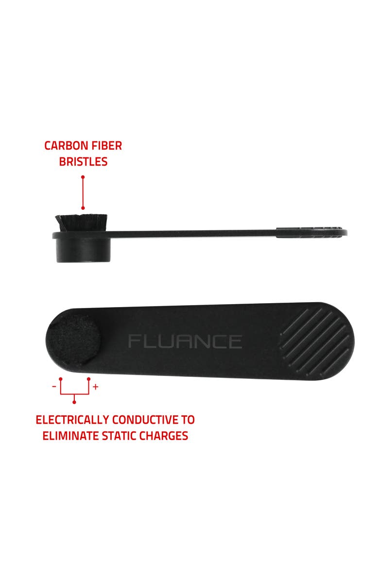 Fluance Anti-Static Carbon Fiber Stylus Cleaning Brush, Alternate, color, Black