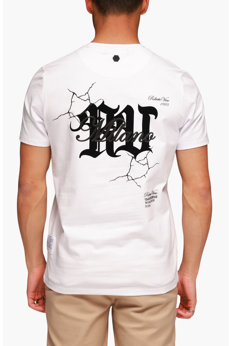 RV Cracks Slim fit Tee, Alternate, color, White