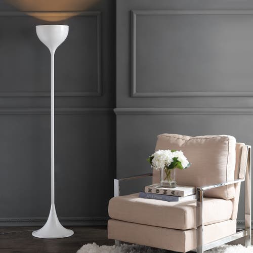 Jonathan Y Joyce Metal Led Floor Lamp In White
