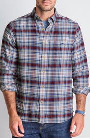 vineyard vines Great Point Plaid Stretch Flannel Button Down Shirt