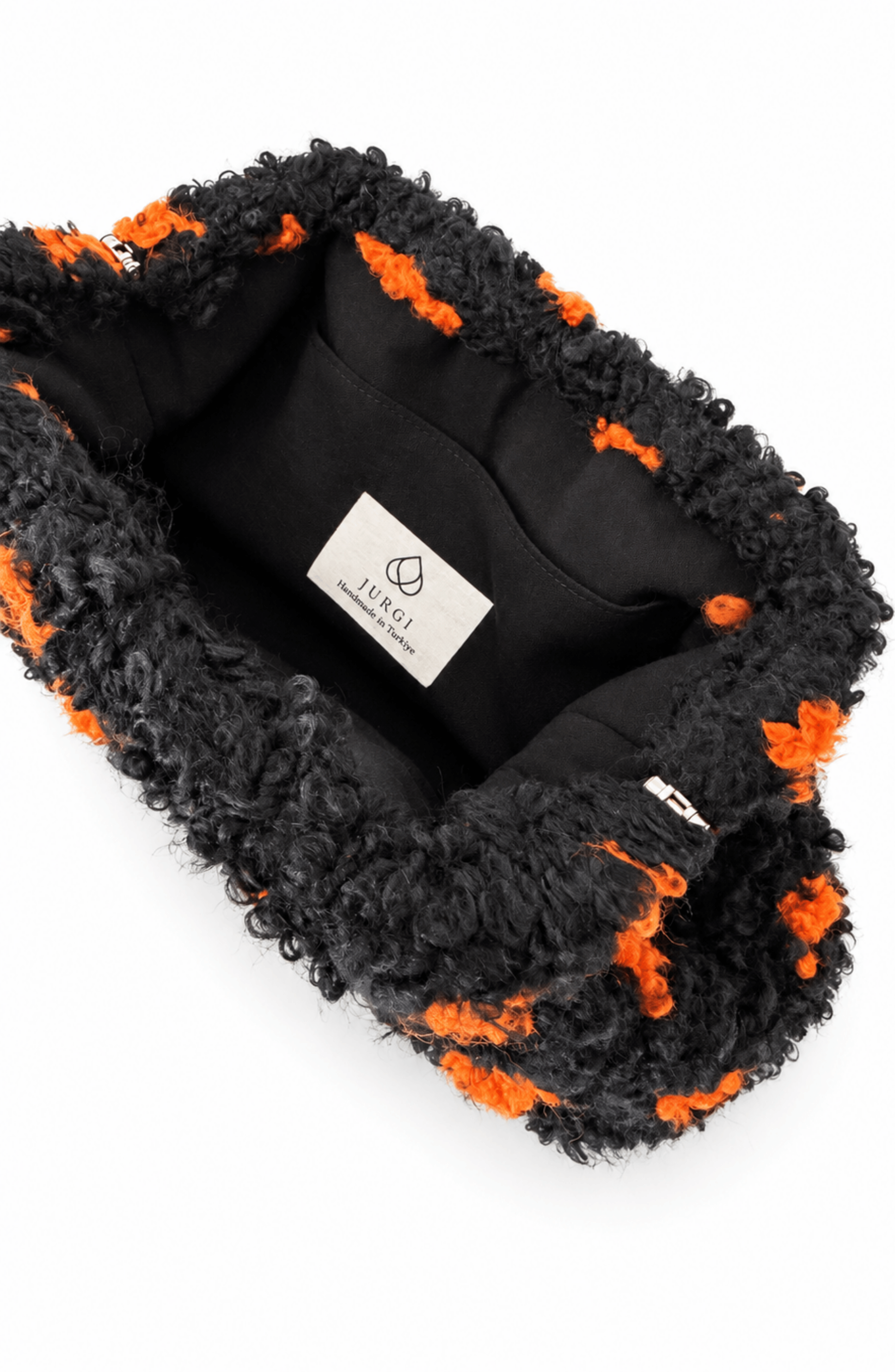 Nora Wool Clutch, Alternate, color, Black