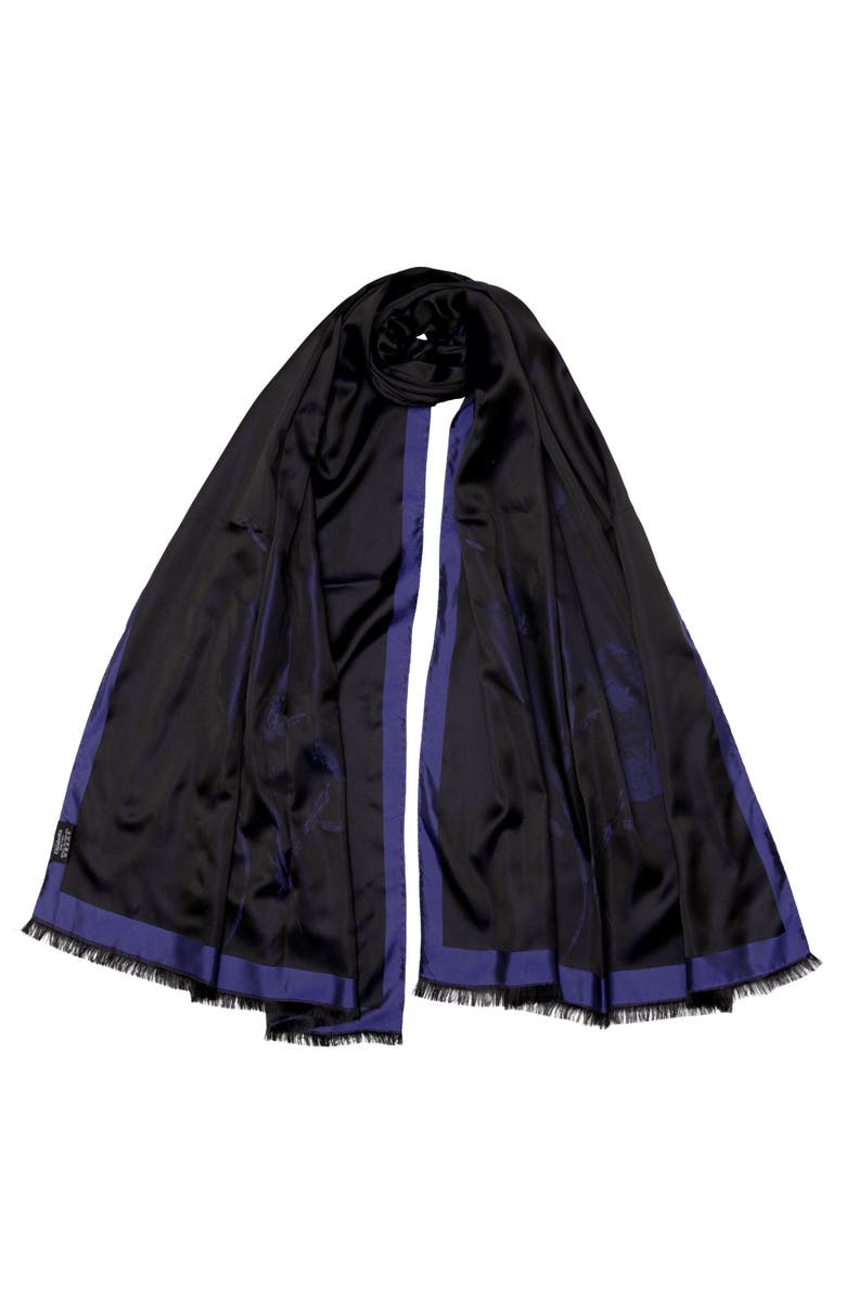 Elizabetta Fortuna - Silk Scarf/Shawl for Women, Alternate, color, Sapphire