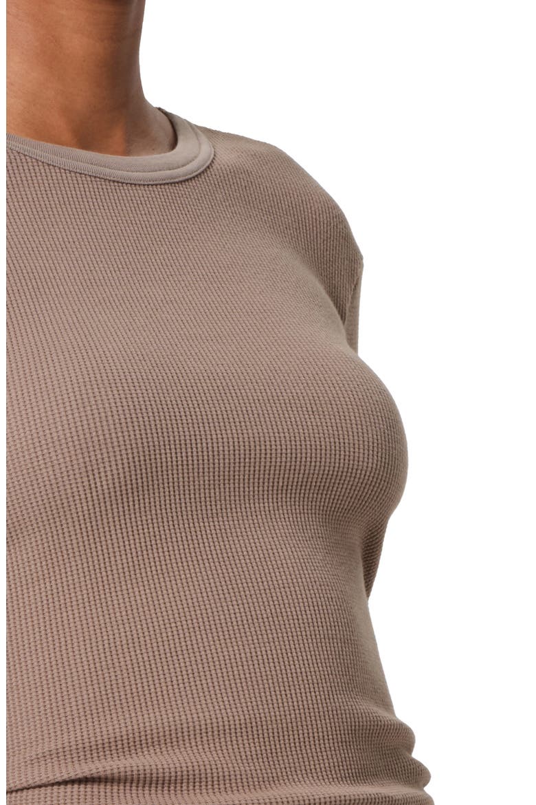 Pilar Long Sleeve Recycled Cotton Waffle Knit T-Shirt, Alternate, color, BEZAL