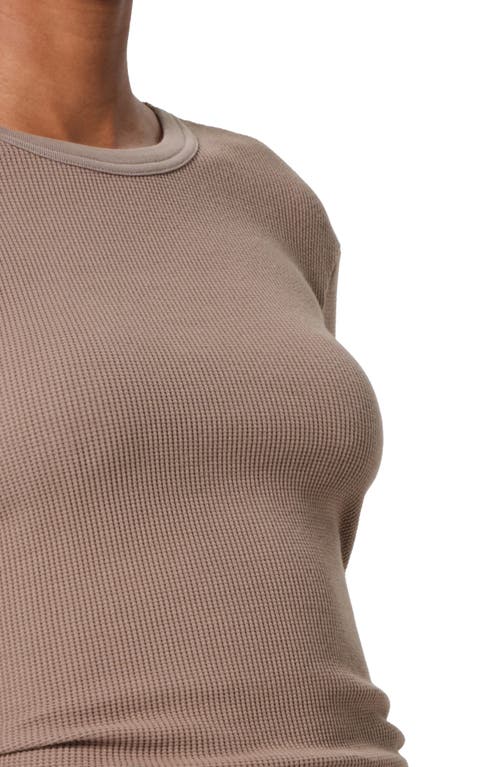 Citizen Of Humanity Citizens Of Humanity Pilar Long Sleeve Recycled Cotton Waffle Knit T-shirt In Bezal