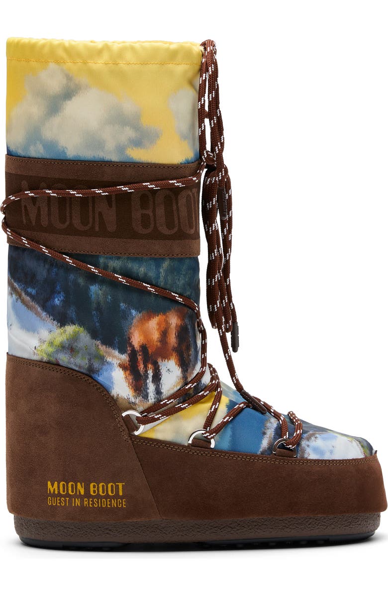 Moon Boot<sup>®</sup> x Guest In Residence Icon High Postcard Boot, Main, color, Cocoa