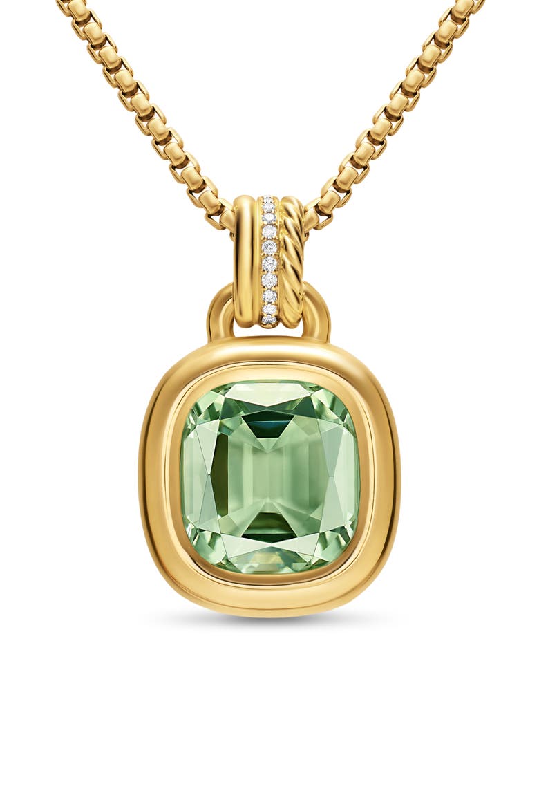 DY Mercer® Semiprecious Stone Amulet, Alternate, color, PRASIOLITE