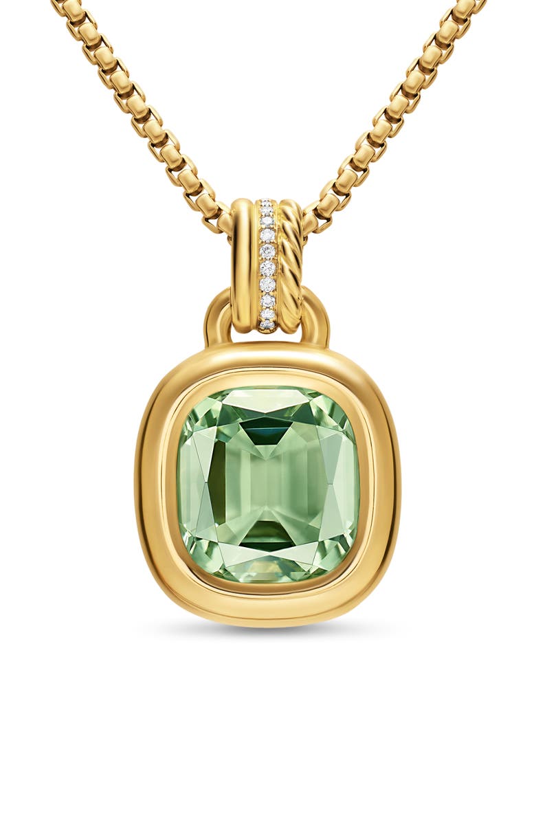 David Yurman DY Mercer<sup>®</sup> Semiprecious Stone Amulet, Alternate, color, Prasiolite
