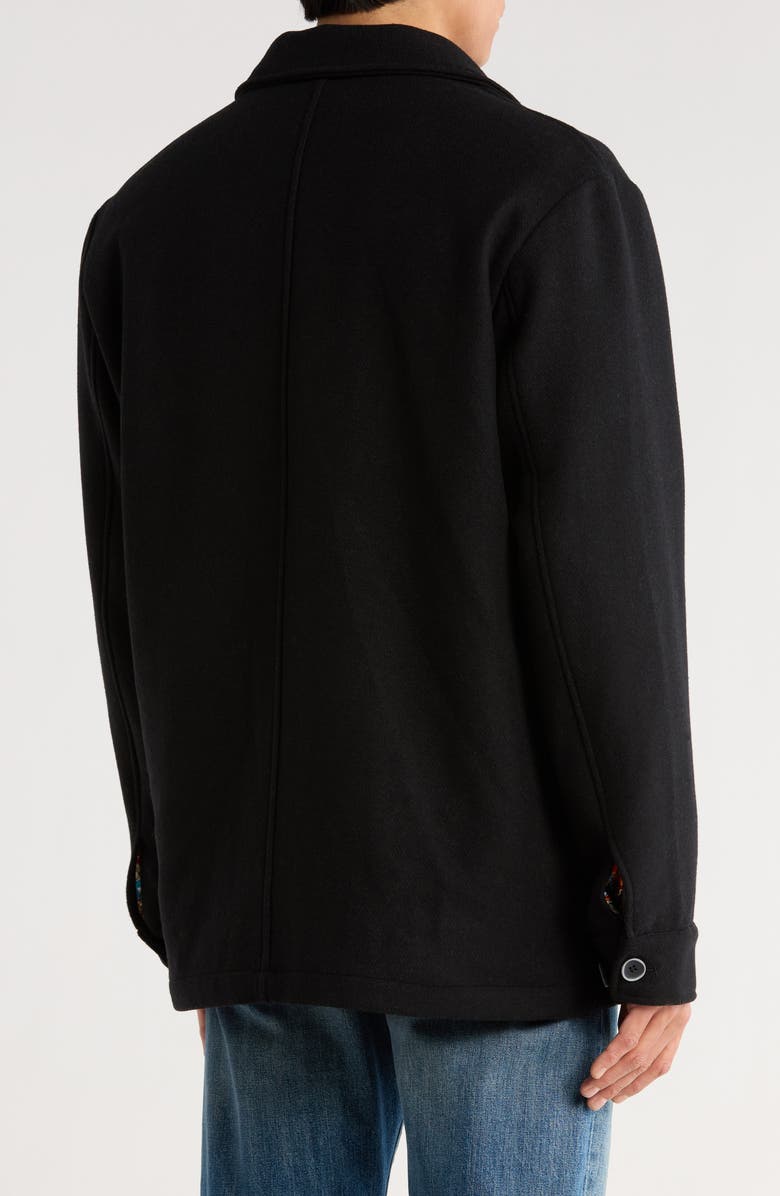 Robert Graham Shirt Jacket, Alternate, color, Black