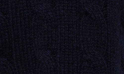 Polo Ralph Lauren Wool & Cashmere Cable Knit Hood In Blue