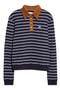 Reflect Stripe Polo Sweater