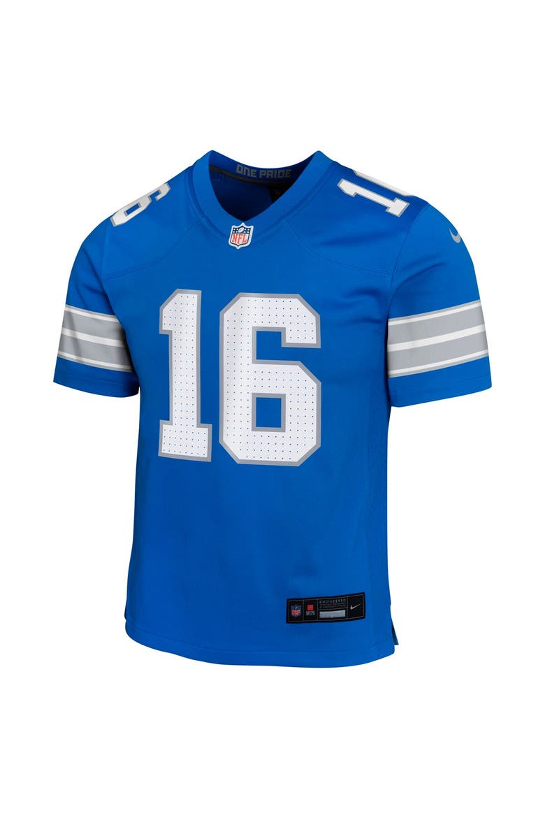Youth Nike Jared Goff Blue Detroit Lions Team Player Game Jersey, Alternate, color, Blue