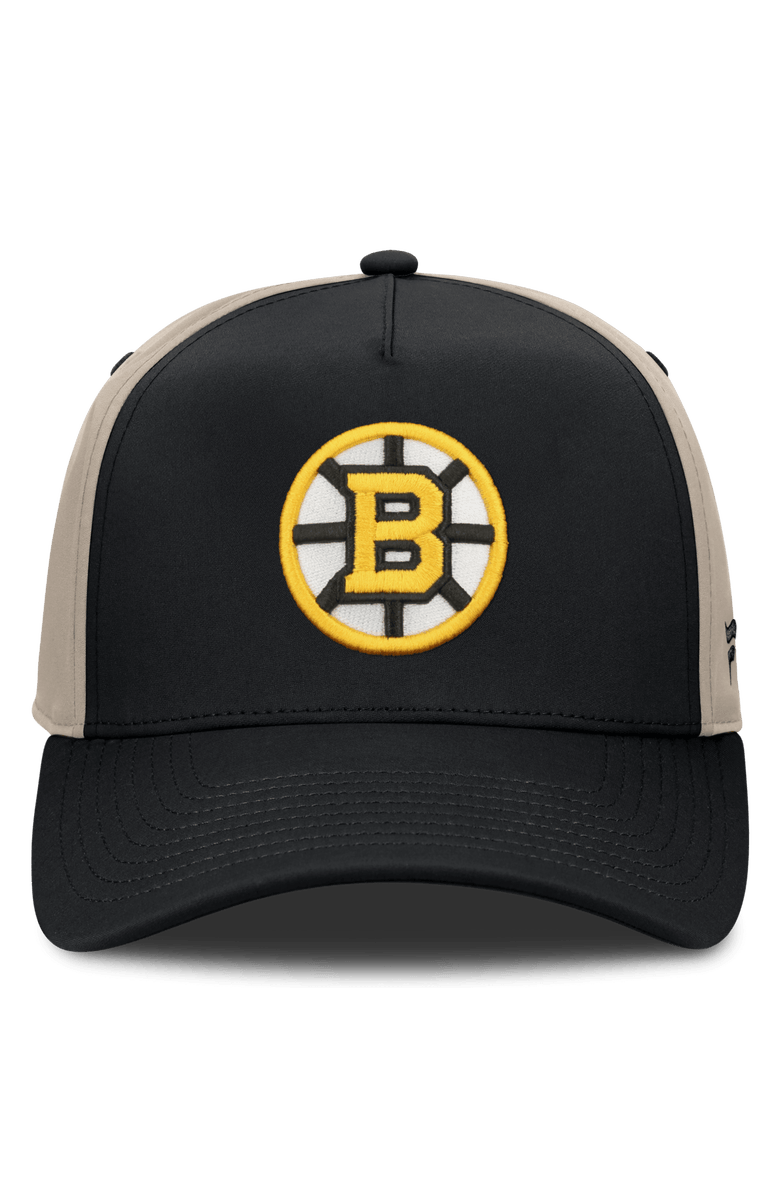 FANATICS Men's Fanatics Black/Tan Boston Bruins 2026 Stanley Cup Playoffs Locker Room Adjustable Hat, Alternate, color, Black