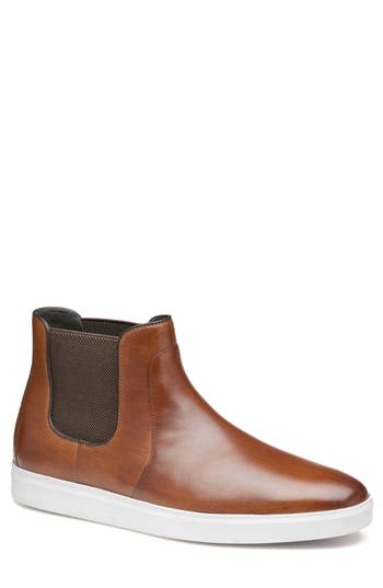 Johnston & Murphy Men's Brody Chelsea Boots In Brn Hand-stained Fg