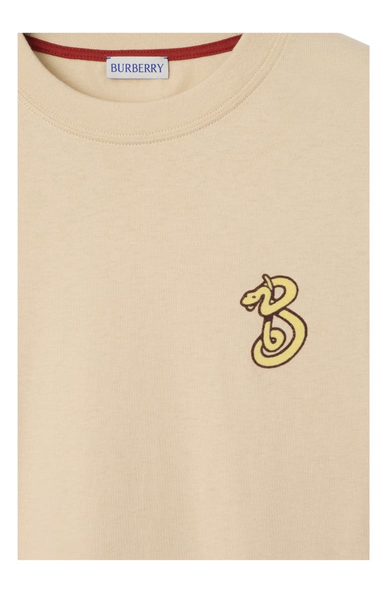 Burberry B Snake Cotton T-shirt, Alternate, color, 