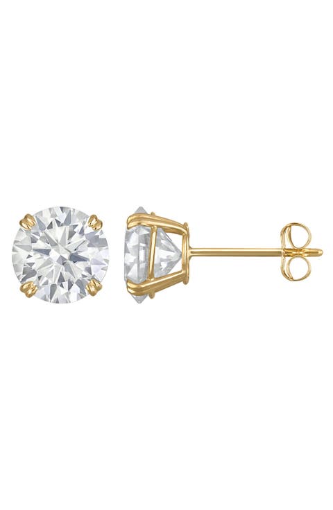 <p>14K Gold Moissanite Stud Earrings</p>