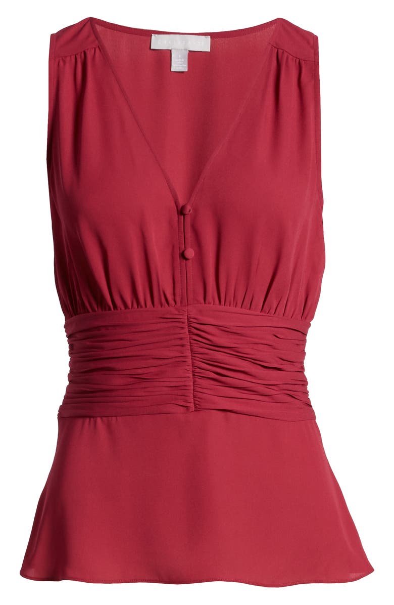 Chelsea28 Sleeveless Ruched Top, Alternate, color, 