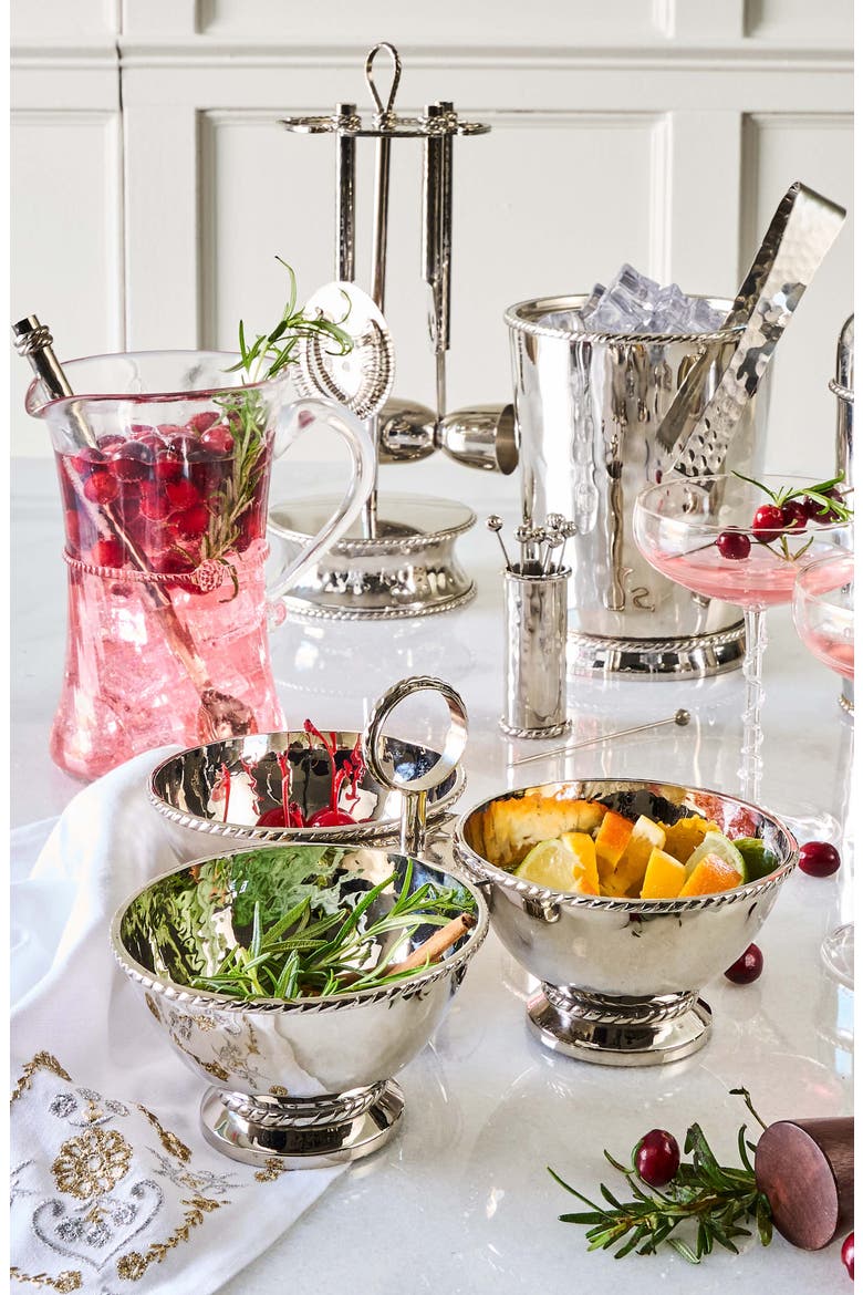 Graham Triple Cocktail Bowl, Alternate, color, SILVER