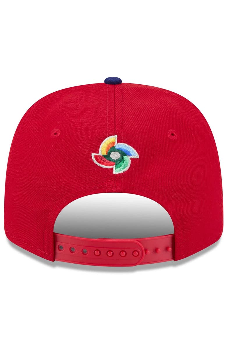 New Era Men's New Era  Red/Blue Dominican Republic Baseball 2026 World Baseball Classic 9SEVENTY Adjustable Hat, Alternate, color, Red