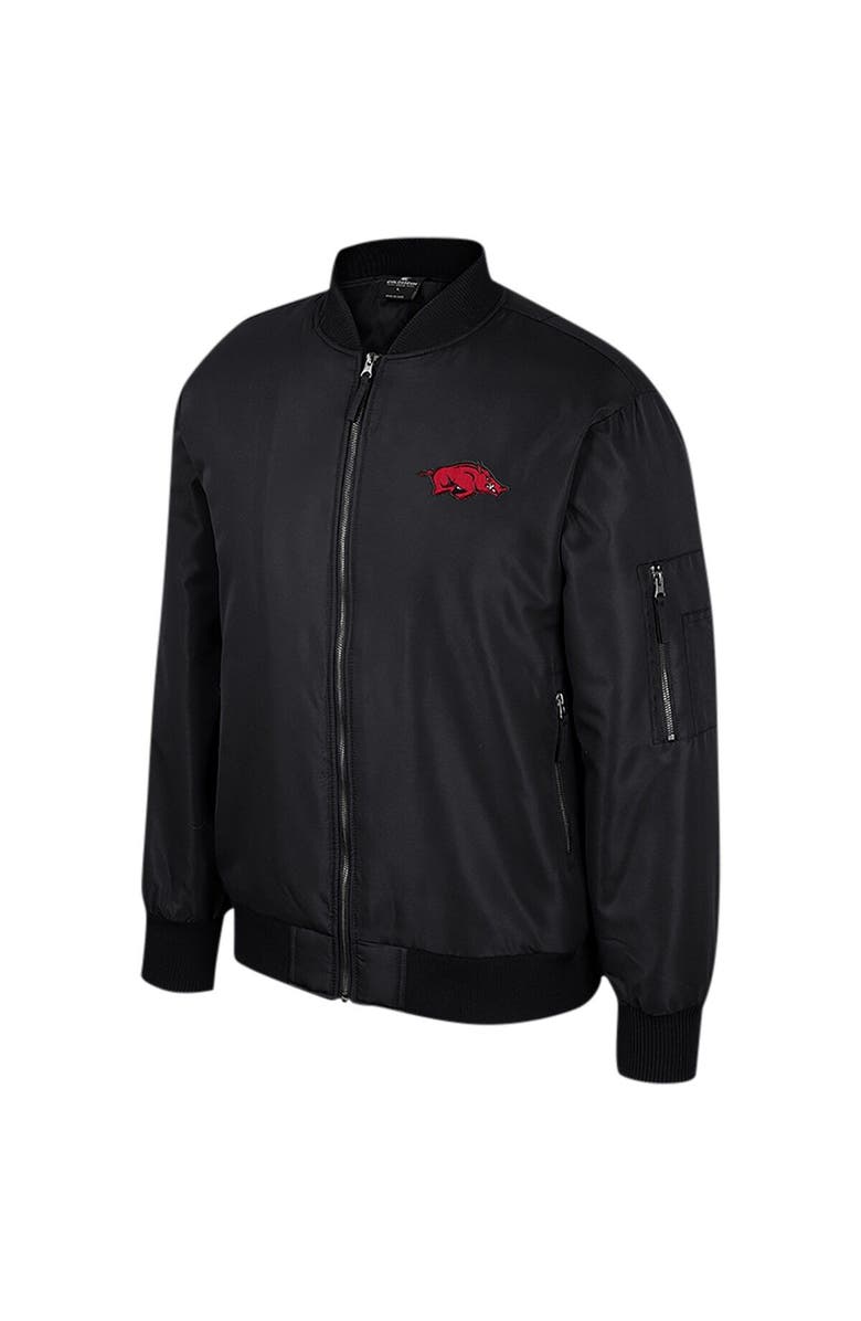 COLOSSEUM Men's Colosseum Black Arkansas Razorbacks Full-Zip Bomber Jacket, Alternate, color,