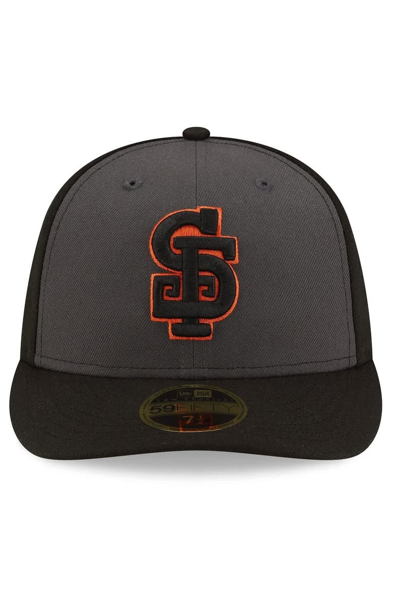 Men's New Era  Gray/Black San Francisco Giants Authentic Collection Alternate Low Profile 59FIFTY Fitted Hat, Alternate, color, Gray