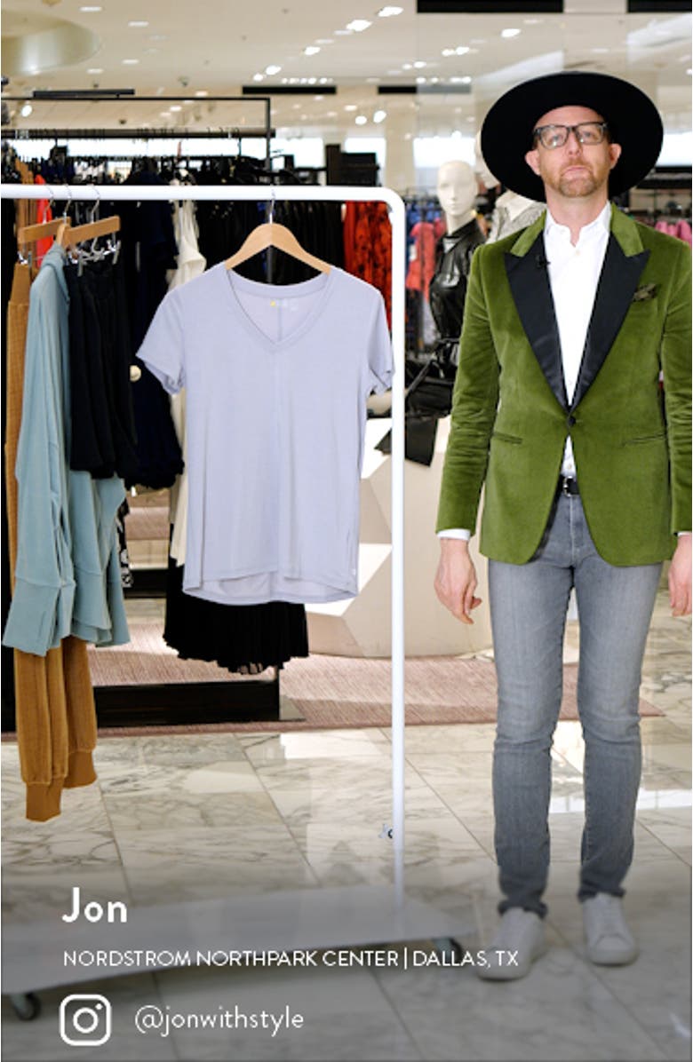 Ava V-Neck Performance T-Shirt, sales video thumbnail