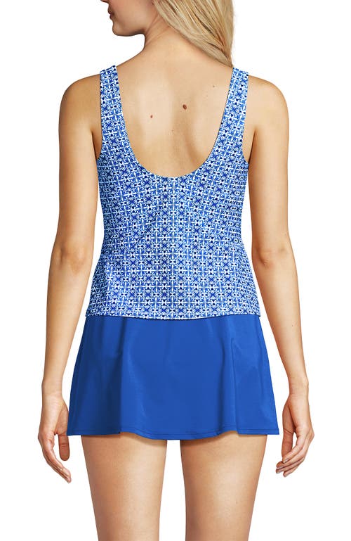 LANDS' END LANDS' END SLENDER SUIT TUMMY CONTROL WRAP TANKINI SWIMSUIT TOP