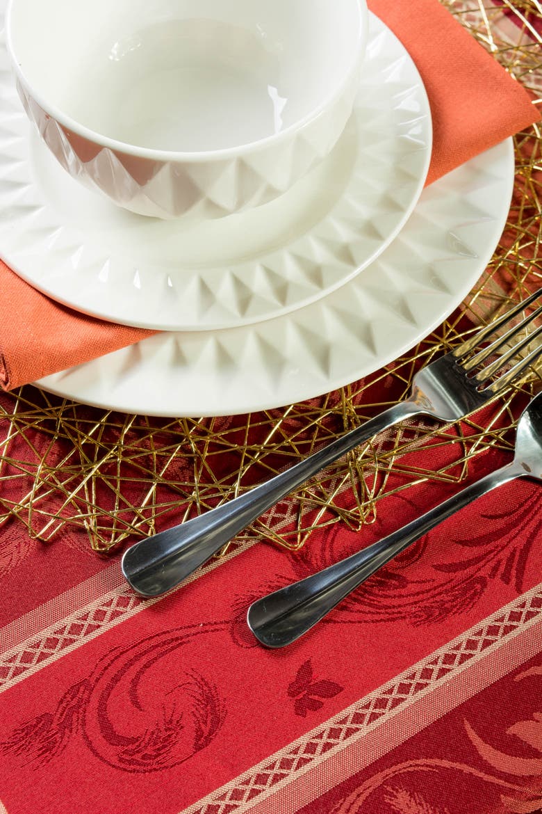 Harvest Wheat Jacquard Tablecloth 70 Round, Alternate, color, Harvest Wheat