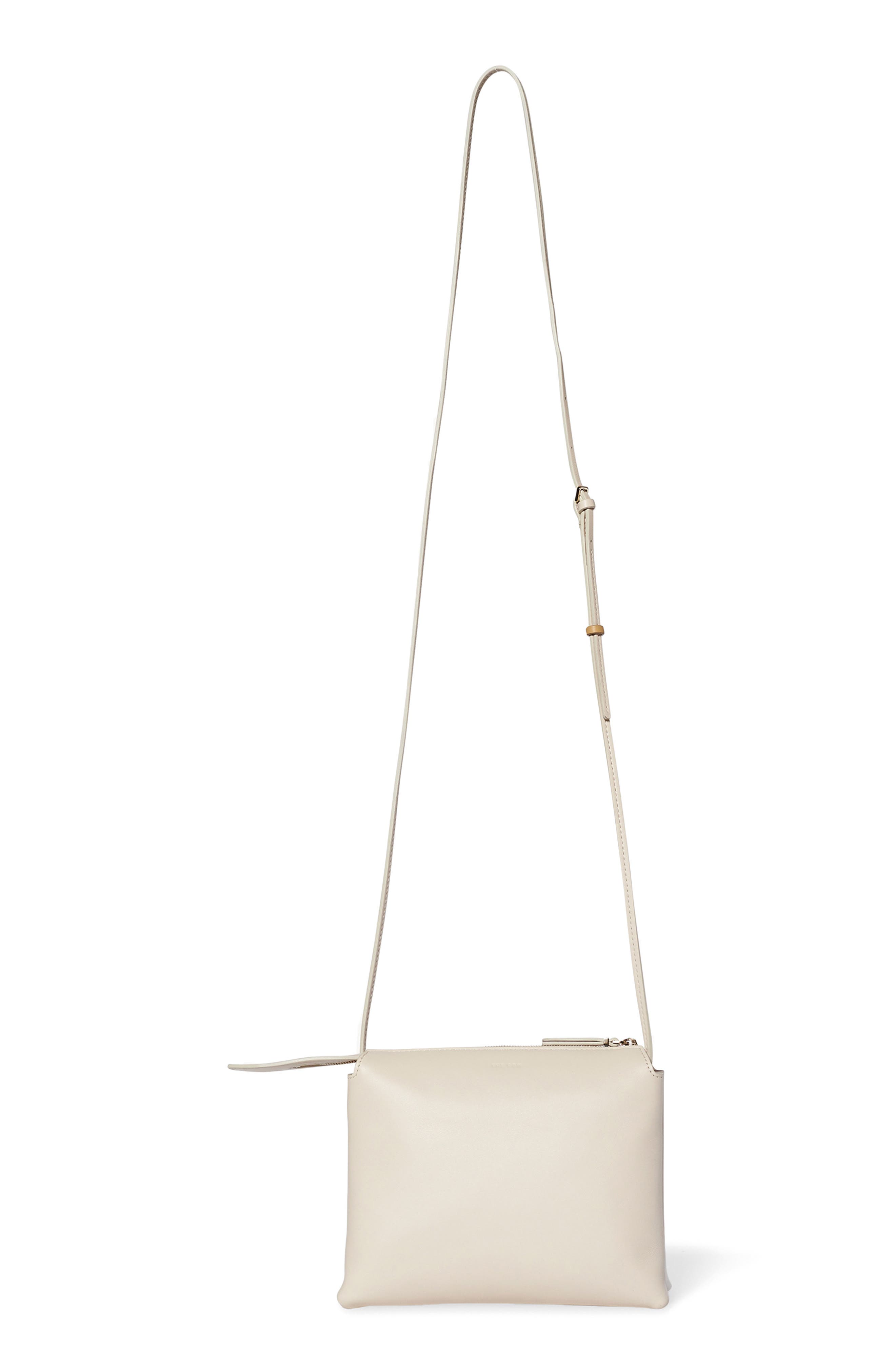 Mini Nu Twin Leather Bag, Main, color, IVORY