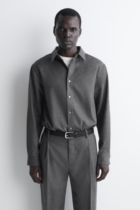 Relaxed Wool-flannel Shirt