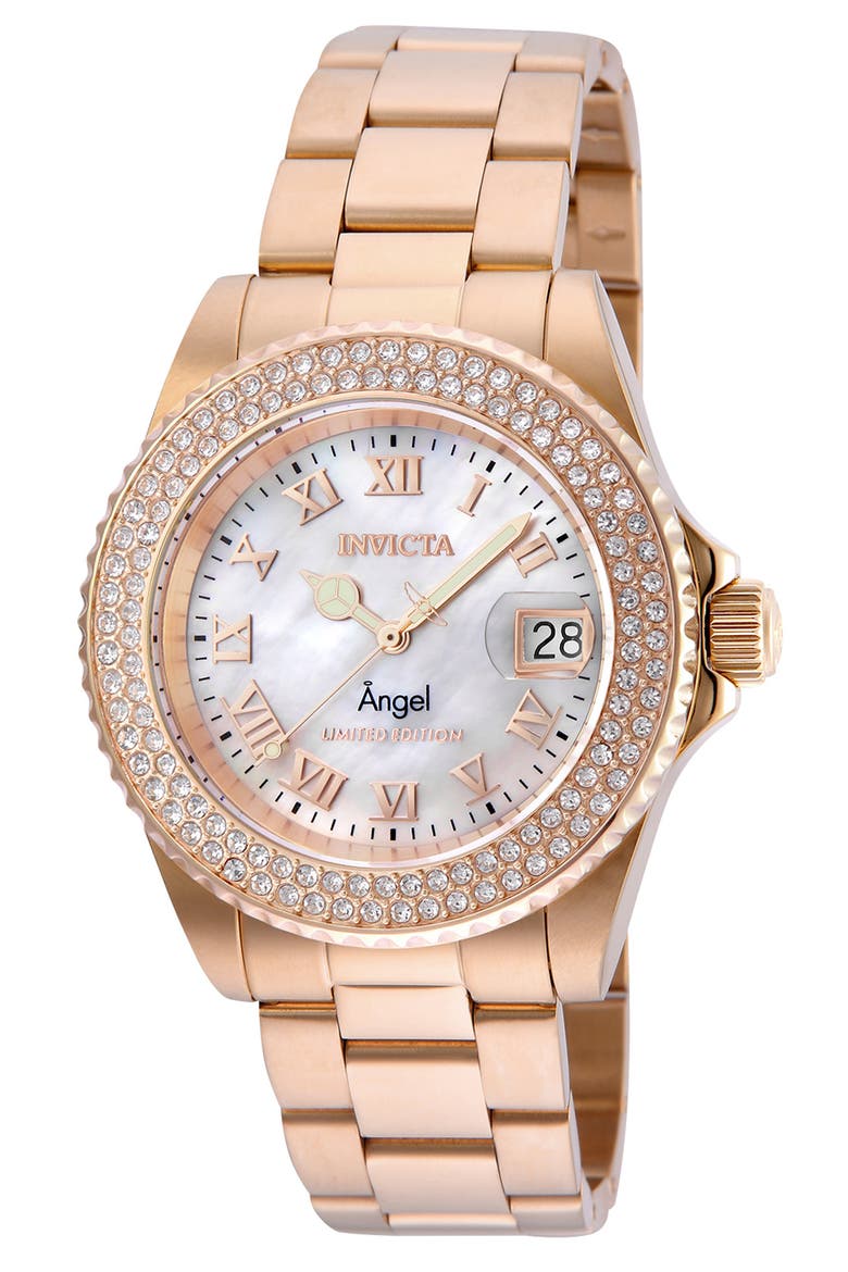 Angel Limited Edition Bracelet Watch, 40mm, Main, color, WHITE