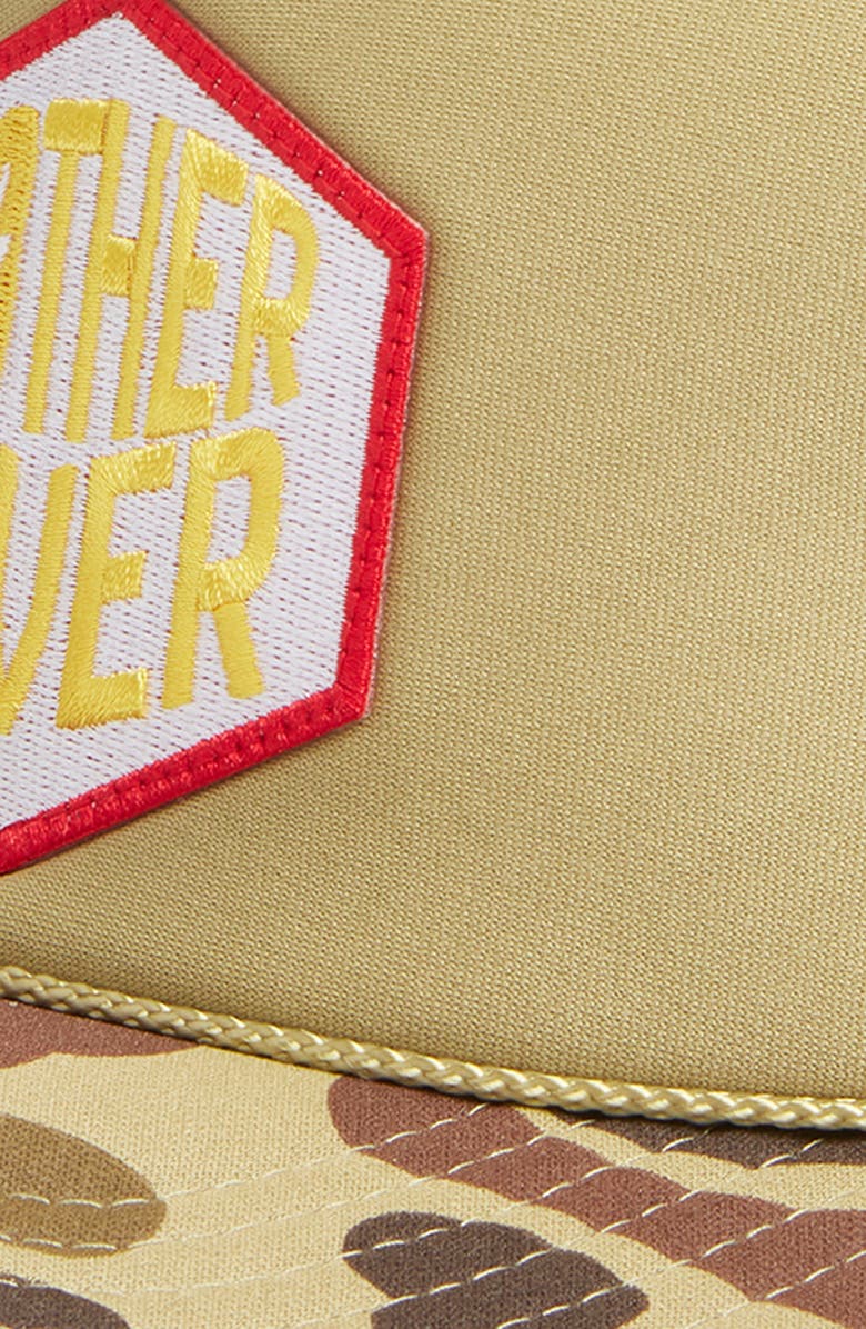 Friday Feelin’ Mother Lover Camo Trucker Hat, Alternate, color, Camo