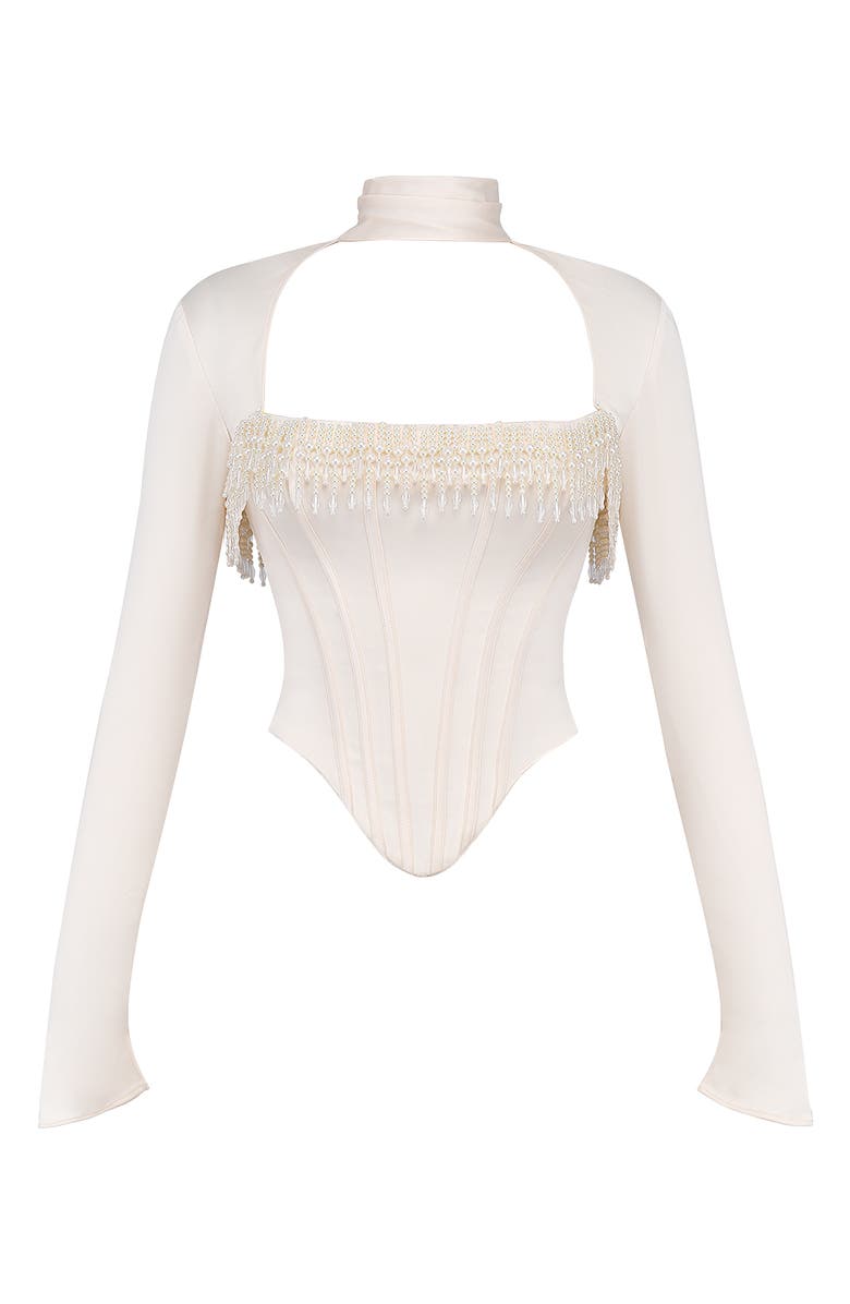 HOUSE OF CB Aubrie Two-Piece Corset Top, Alternate, color, 