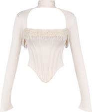 HOUSE OF CB Aubrie Two-Piece Corset Top