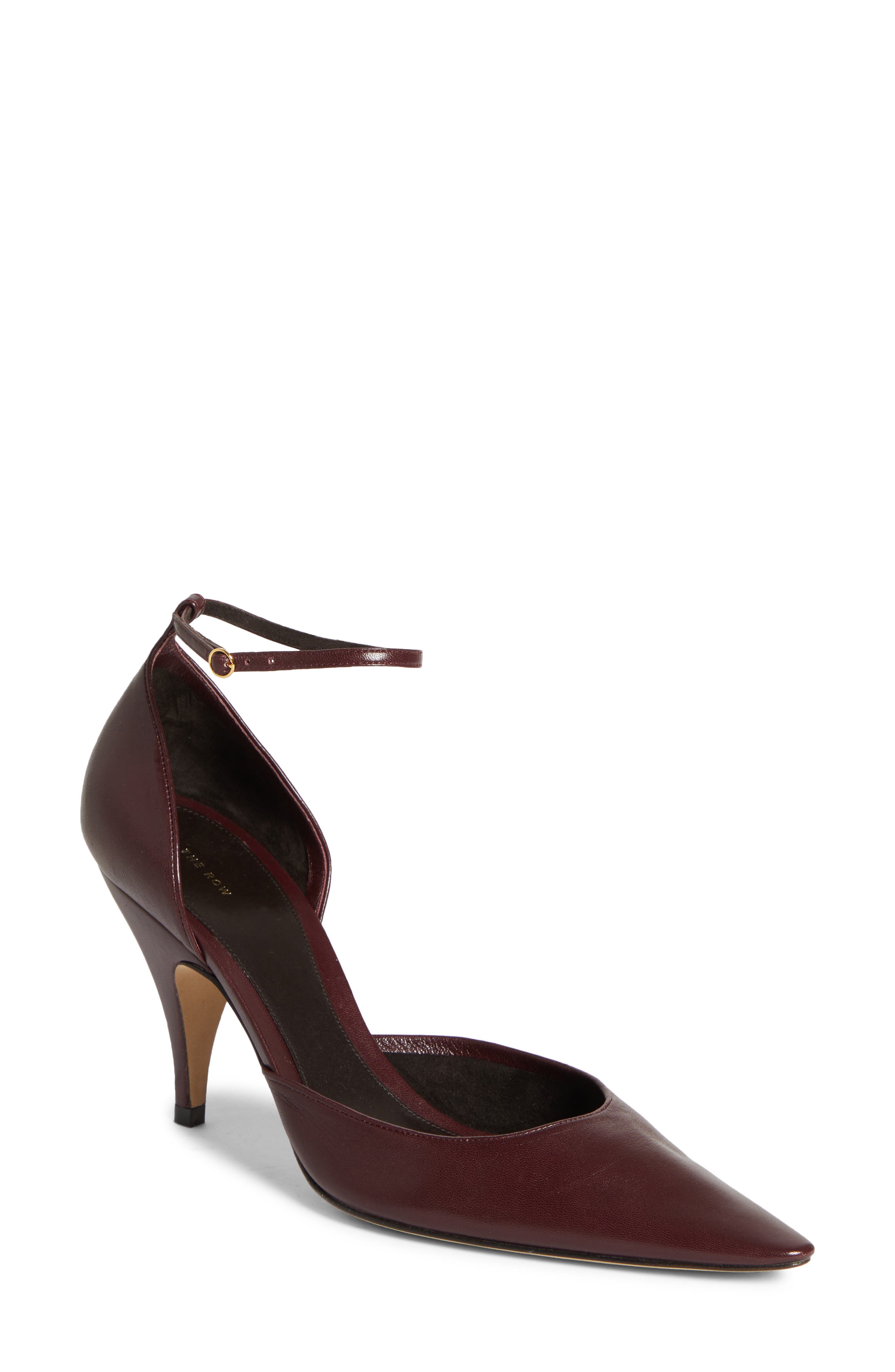 The Row Liisa D'Orsay Ankle Strap Pump, Main, color, 