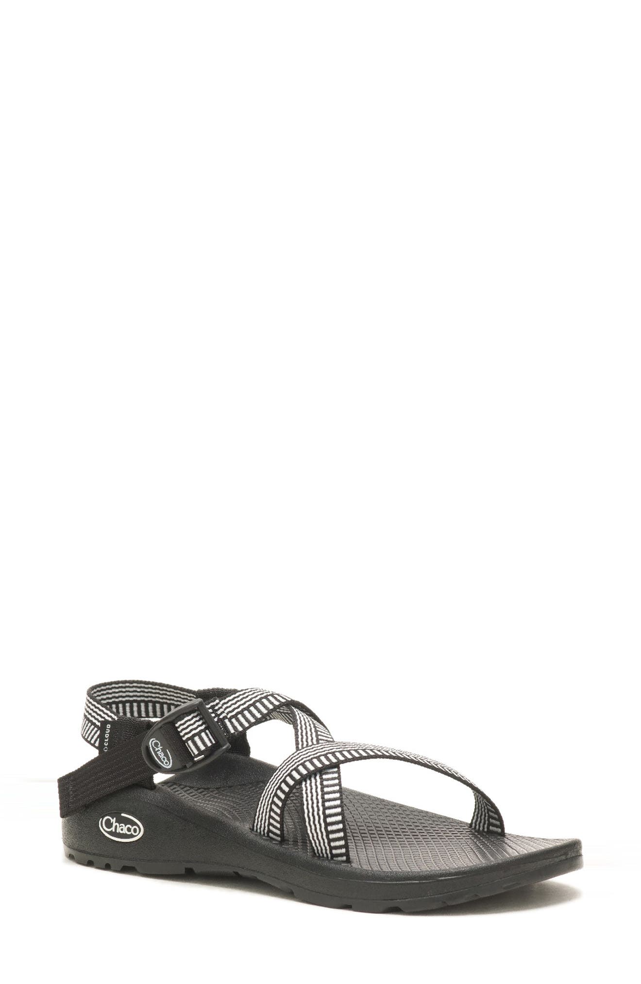 Chaco Z Cloud Sandal, Main, color, Level Black/ White 2