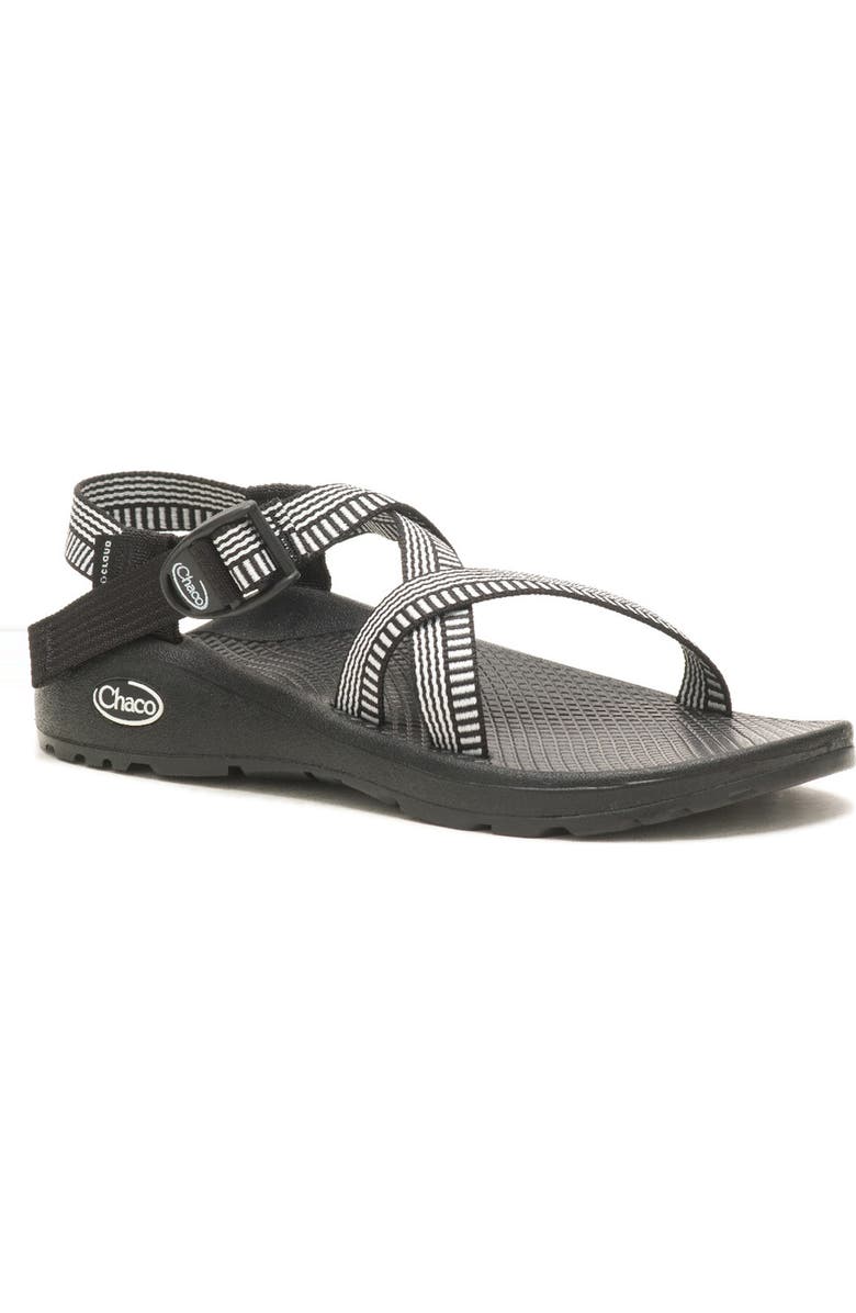 Chaco Z Cloud Sandal, Main, color, Level Black/ White 2