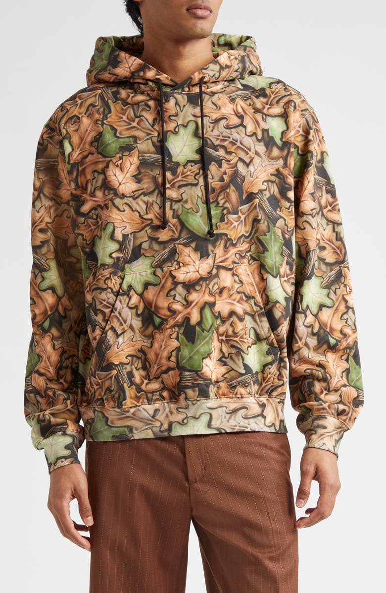 STOCKHOLM SURFBOARD CLUB Bjorn Back Logo Graphic Hoodie, Main, color, Leaf