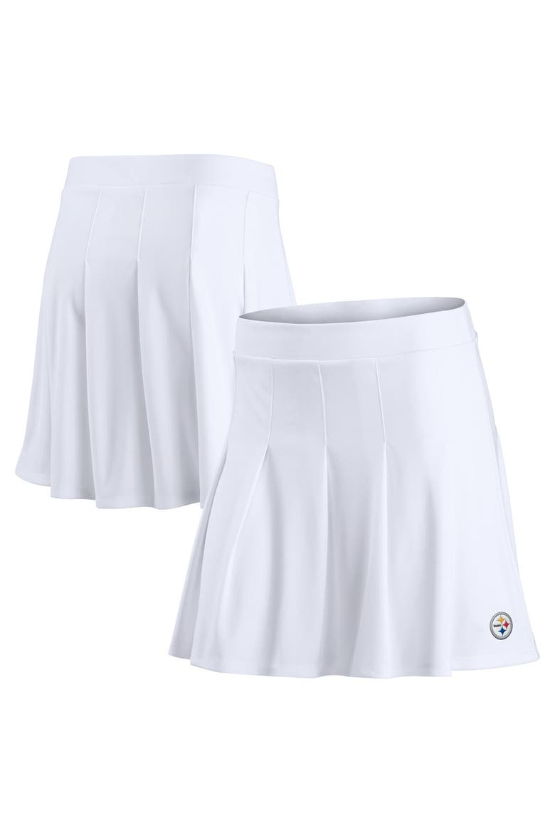 Women's Fanatics White Pittsburgh Steelers Primary Logo Tennis Skort, Alternate, color, White