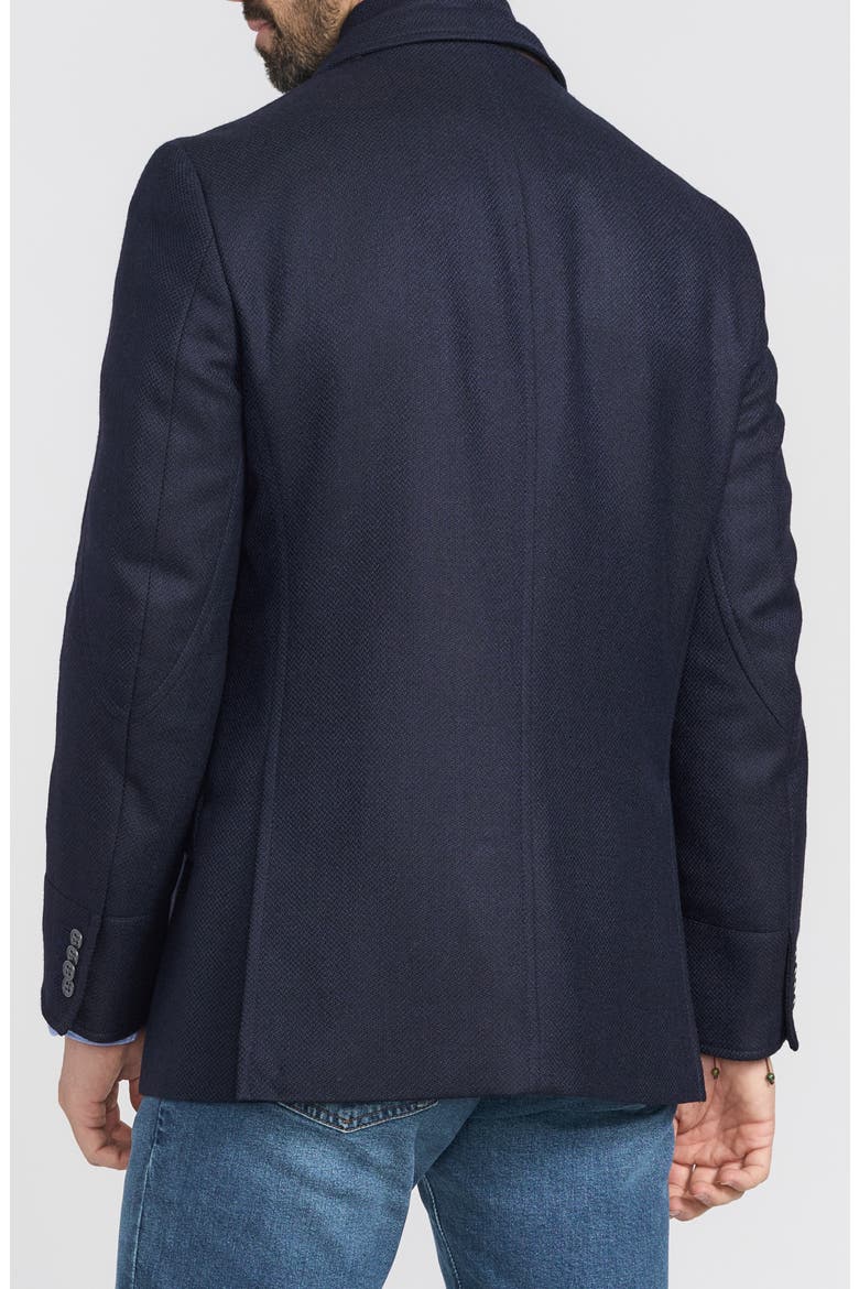 Regular Fit Wool & Cashmere Hybrid Sport Coat, Alternate, color, NAVY
