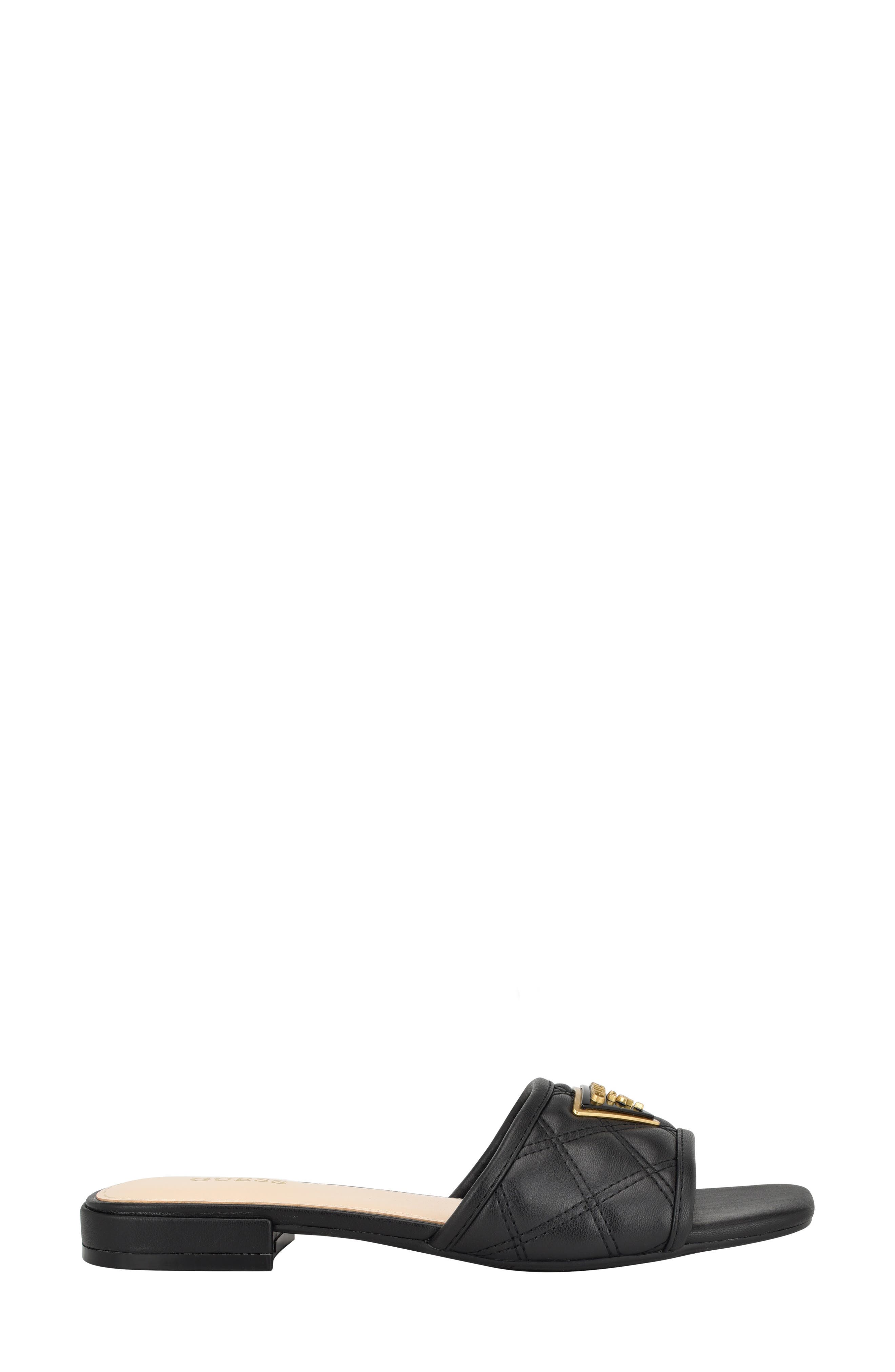 GUESS Tameli Slide Sandal, Alternate, color, Black