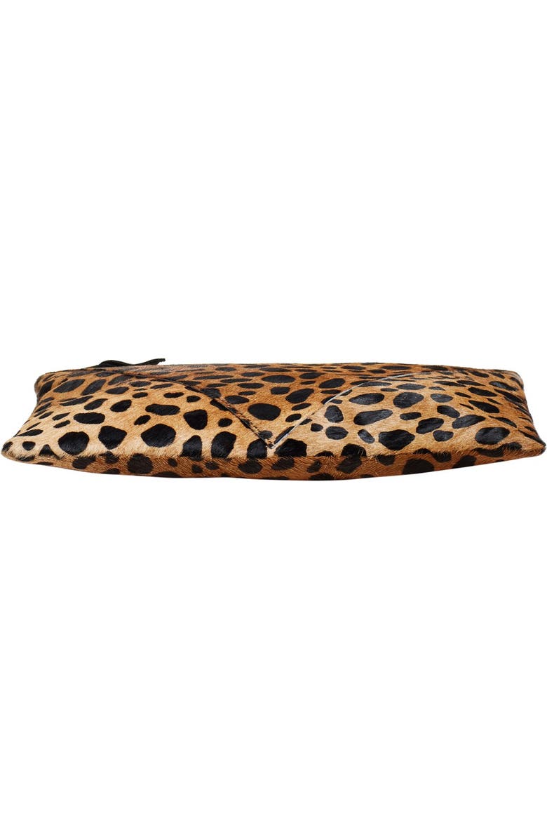 Clare V. Cheetah Print Genuine Calf Hair Clutch, Alternate, color,