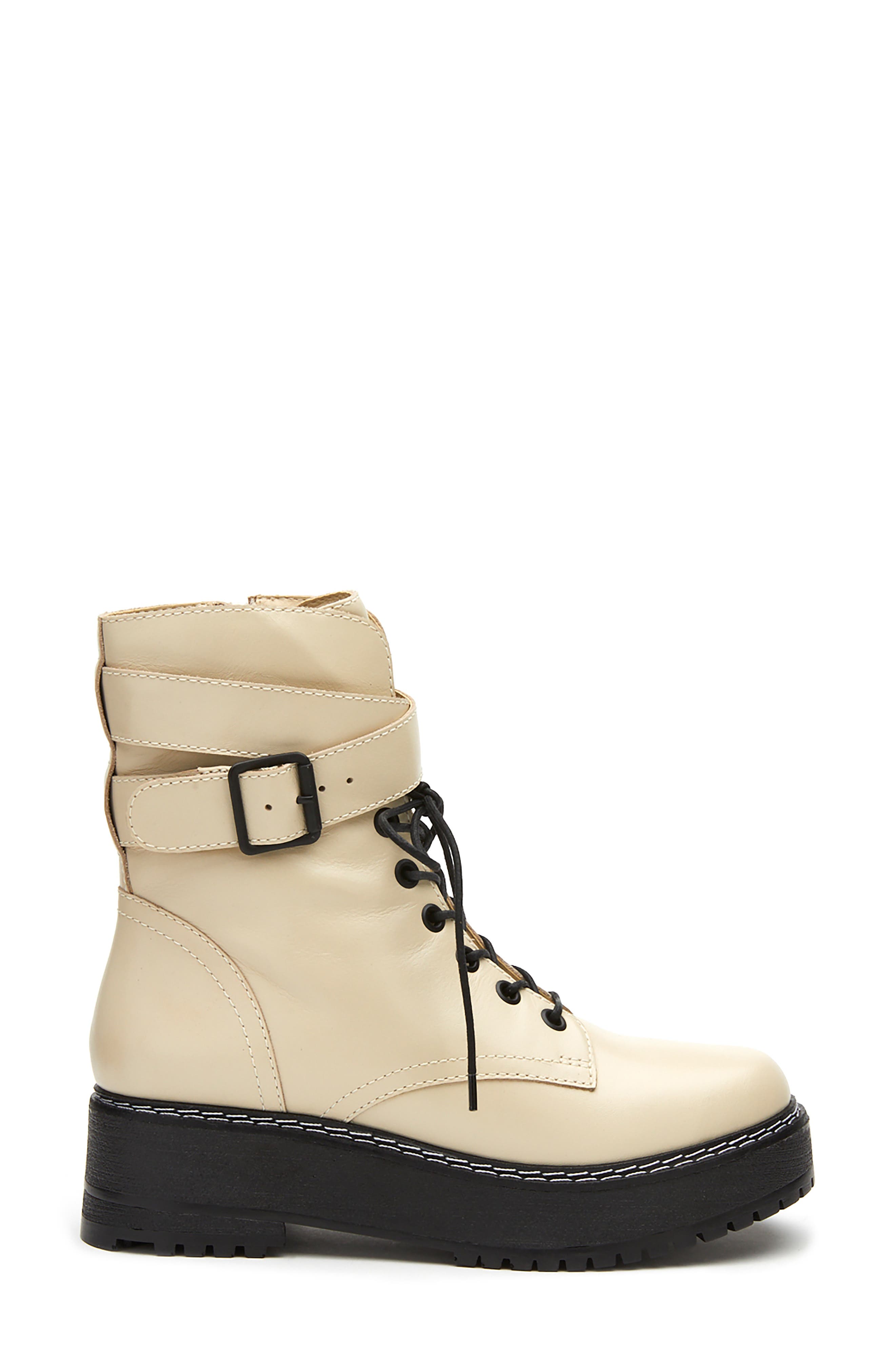 Hunter Bootie, Alternate, color, BONE LEATHER