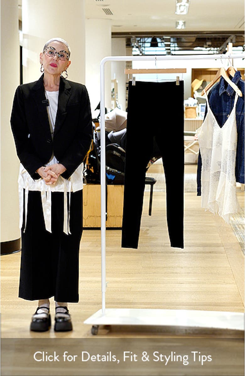 High Waist Velvet Leggings, sales video thumbnail