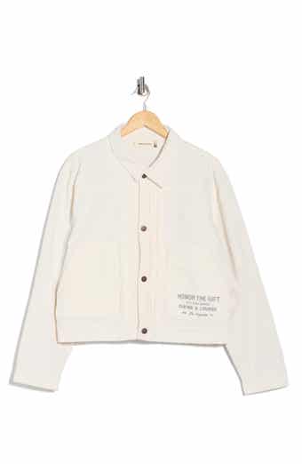 HONOR THE GIFT Logo Detail Cotton Corduroy Jacquard Jacket