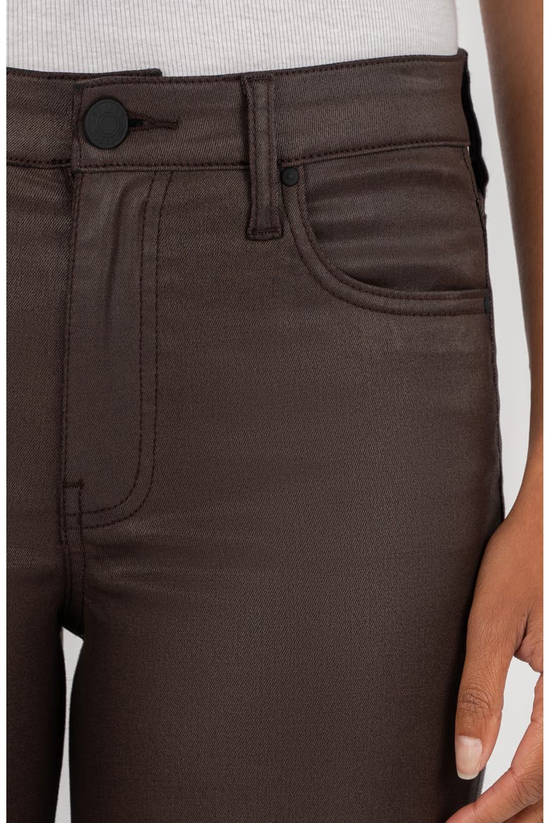 Kelsey Crop Kick Flare Jeans, Alternate, color, CHOCOLATE