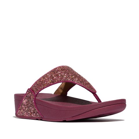 Lulu Multi Tonal Glitter Toe Post Sandals