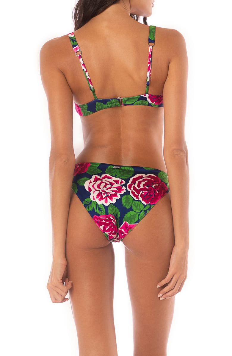 Maaji Meadow Roses Sublimity Reversible Bikini Bottoms, Alternate, color, Dark Blue