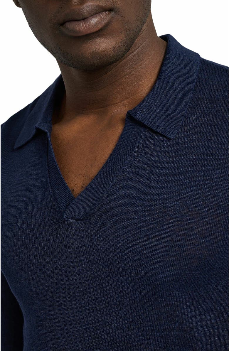 Onia Linen Sweater Long Sleeve Johnny Polo, Alternate, color, 